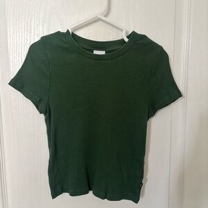 Aritzia Green Short Sleeve Top